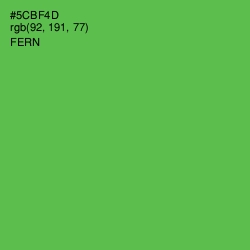 #5CBF4D - Fern Color Image