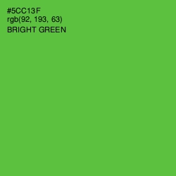 #5CC13F - Bright Green Color Image