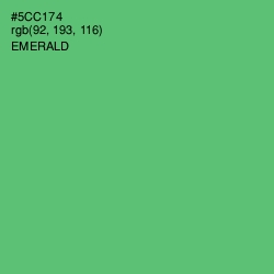 #5CC174 - Emerald Color Image