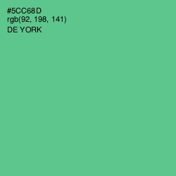 #5CC68D - De York Color Image