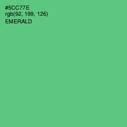 #5CC77E - Emerald Color Image
