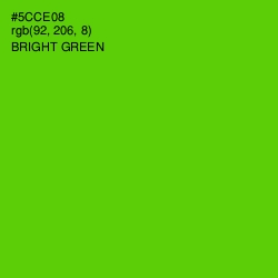 #5CCE08 - Bright Green Color Image