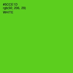 #5CCE1D - Bright Green Color Image