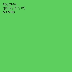 #5CCF5F - Mantis Color Image