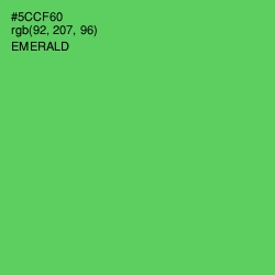 #5CCF60 - Emerald Color Image