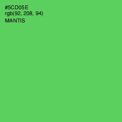 #5CD05E - Mantis Color Image