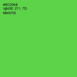 #5CD348 - Mantis Color Image