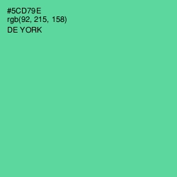 #5CD79E - De York Color Image