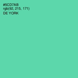 #5CD7AB - De York Color Image