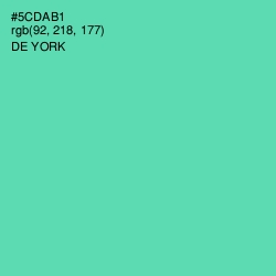 #5CDAB1 - De York Color Image