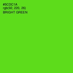 #5CDC1A - Bright Green Color Image