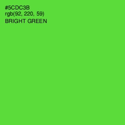 #5CDC3B - Bright Green Color Image