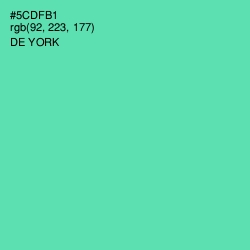 #5CDFB1 - De York Color Image