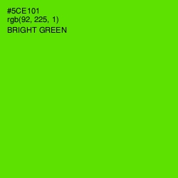 #5CE101 - Bright Green Color Image