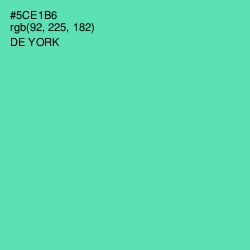 #5CE1B6 - De York Color Image