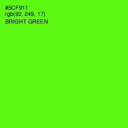 #5CF911 - Bright Green Color Image