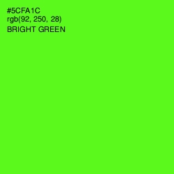 #5CFA1C - Bright Green Color Image