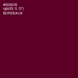 #5D0025 - Bordeaux Color Image