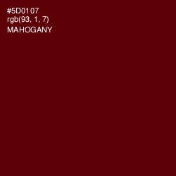 #5D0107 - Mahogany Color Image