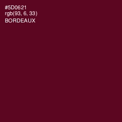 #5D0621 - Bordeaux Color Image