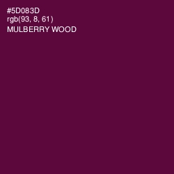#5D083D - Mulberry Wood Color Image