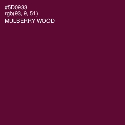 #5D0933 - Mulberry Wood Color Image