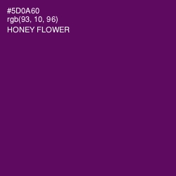 #5D0A60 - Honey Flower Color Image