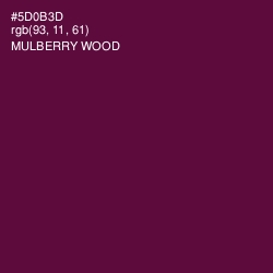 #5D0B3D - Mulberry Wood Color Image