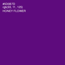 #5D0B7D - Honey Flower Color Image