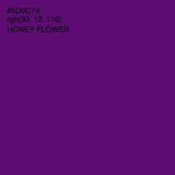 #5D0C74 - Honey Flower Color Image