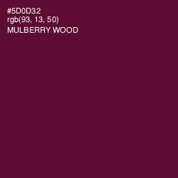 #5D0D32 - Mulberry Wood Color Image