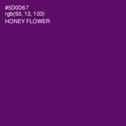 #5D0D67 - Honey Flower Color Image