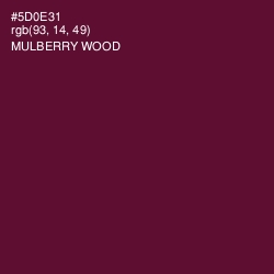 #5D0E31 - Mulberry Wood Color Image