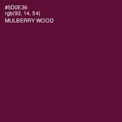 #5D0E36 - Mulberry Wood Color Image