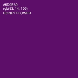 #5D0E69 - Honey Flower Color Image