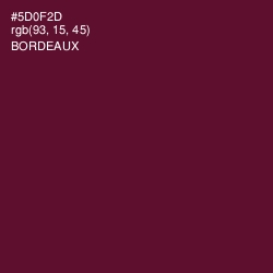 #5D0F2D - Bordeaux Color Image