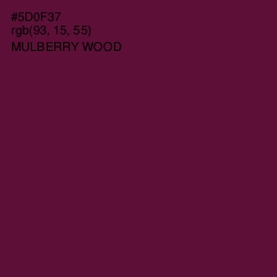 #5D0F37 - Mulberry Wood Color Image