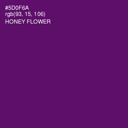 #5D0F6A - Honey Flower Color Image