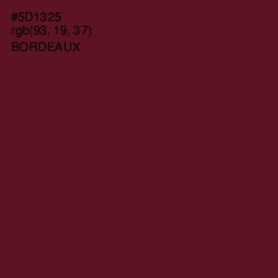 #5D1325 - Bordeaux Color Image