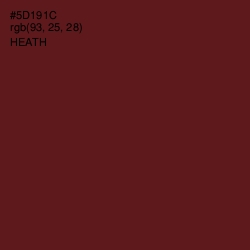 #5D191C - Heath Color Image