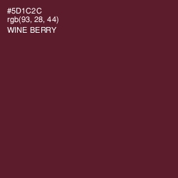 #5D1C2C - Wine Berry Color Image