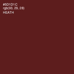 #5D1D1C - Heath Color Image