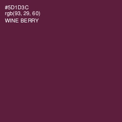 #5D1D3C - Wine Berry Color Image