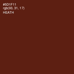 #5D1F11 - Heath Color Image