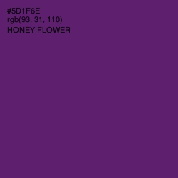 #5D1F6E - Honey Flower Color Image