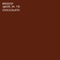 #5D220F - Cioccolato Color Image