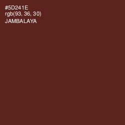 #5D241E - Jambalaya Color Image