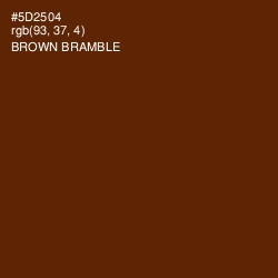 #5D2504 - Brown Bramble Color Image
