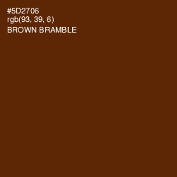 #5D2706 - Brown Bramble Color Image