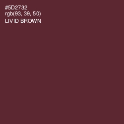 #5D2732 - Livid Brown Color Image